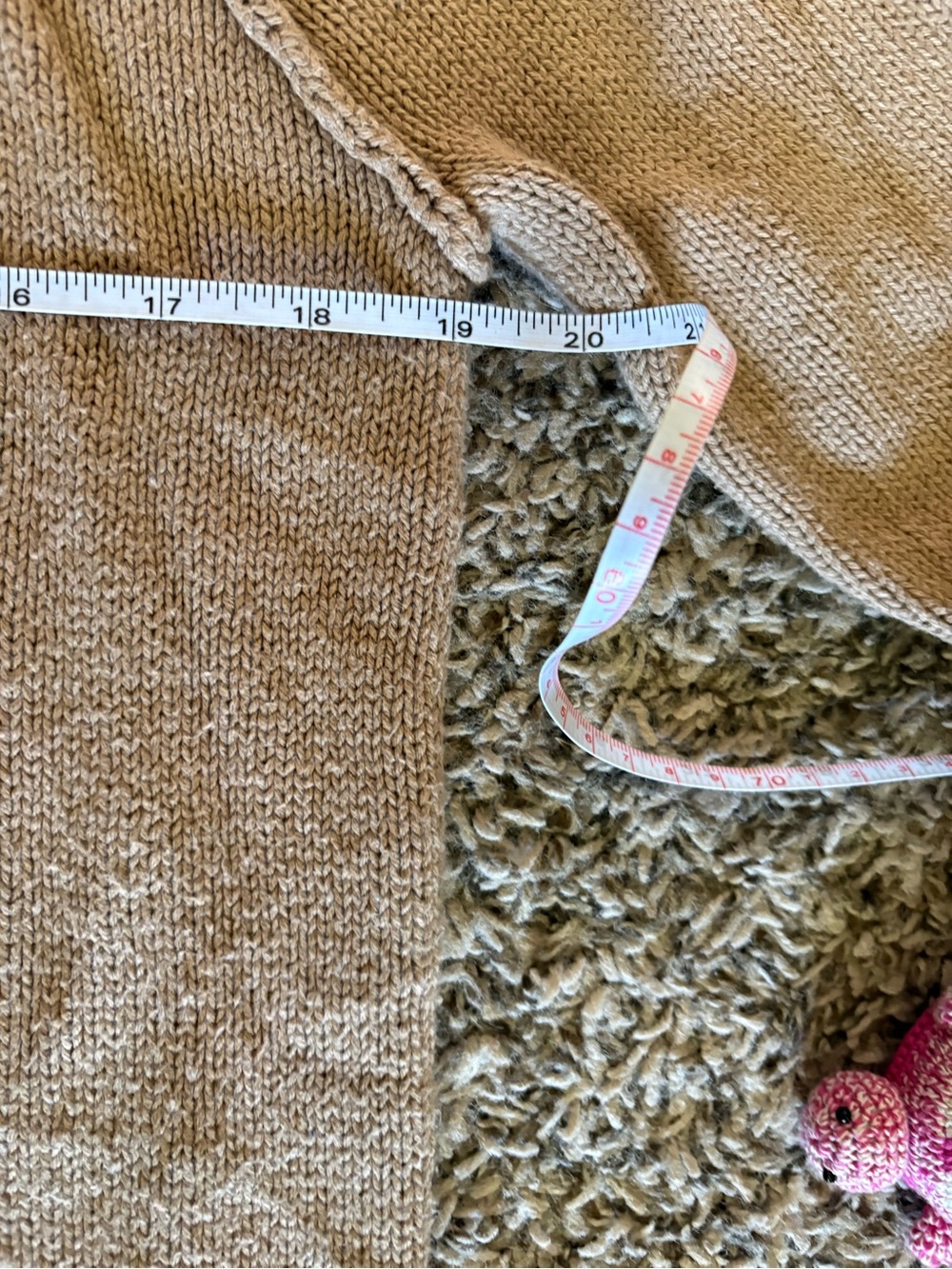 Ralph Lauren Layered Brown/Tan Crewneck Cotton Sweater - Picture 4 of 6